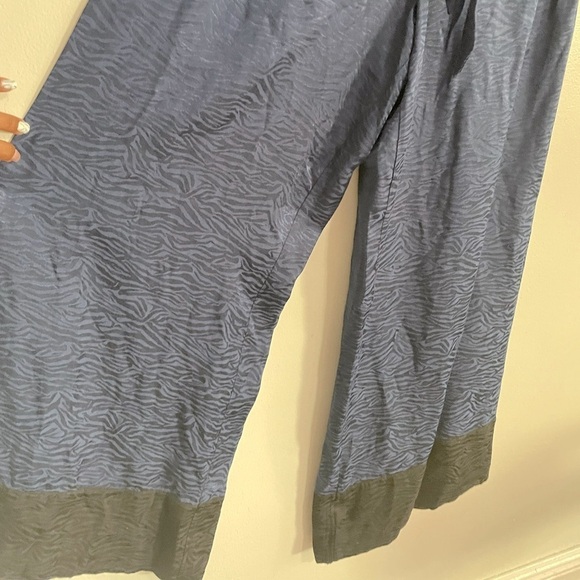 Victorias Secret Wide leg pants zebra print blue - Picture 7 of 8